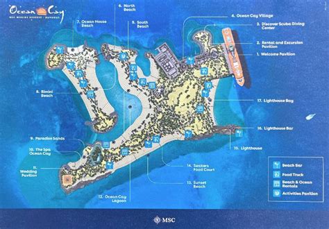 mcs private resort|Ocean Cay Guide with Bar Menu, Beaches, Info, & Map .
